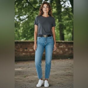 Vintage (?) UNISEX Dolce & Gabbana DG Silver Leather Belt Buckle(ONLY)